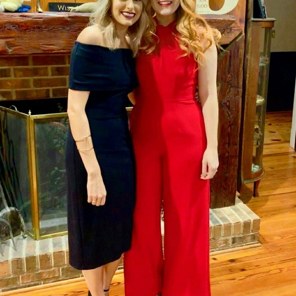 julia jordan red jumpsuit